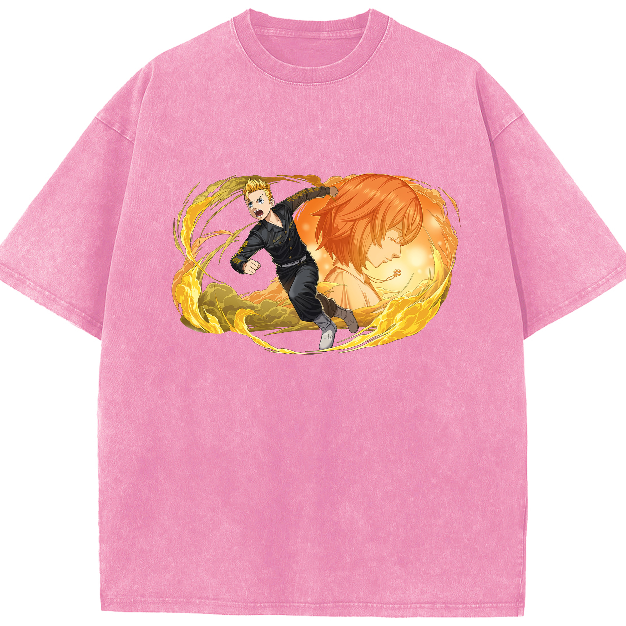 （画像用） 東京リベンジャーズ Tokyo Revengers 綿100% ヴィンテージ風 半袖Tシャツ（フロントプリント）